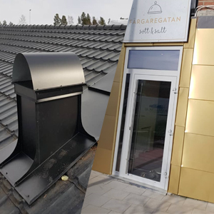 Plåtslageri, svetsning, skorstensbeslag m.m.