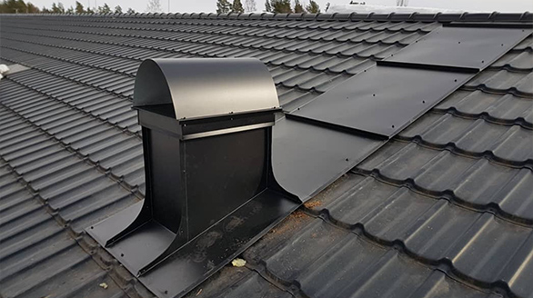 Plåtslageri och nya skorstensbelägg